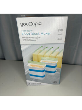 YouCopia FreezeUp Food Block Maker 2-Pack (New in Open Box)